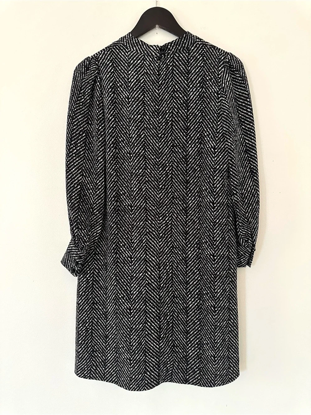 Kate Spade Herringbone Tie Neck Shift Dress size S